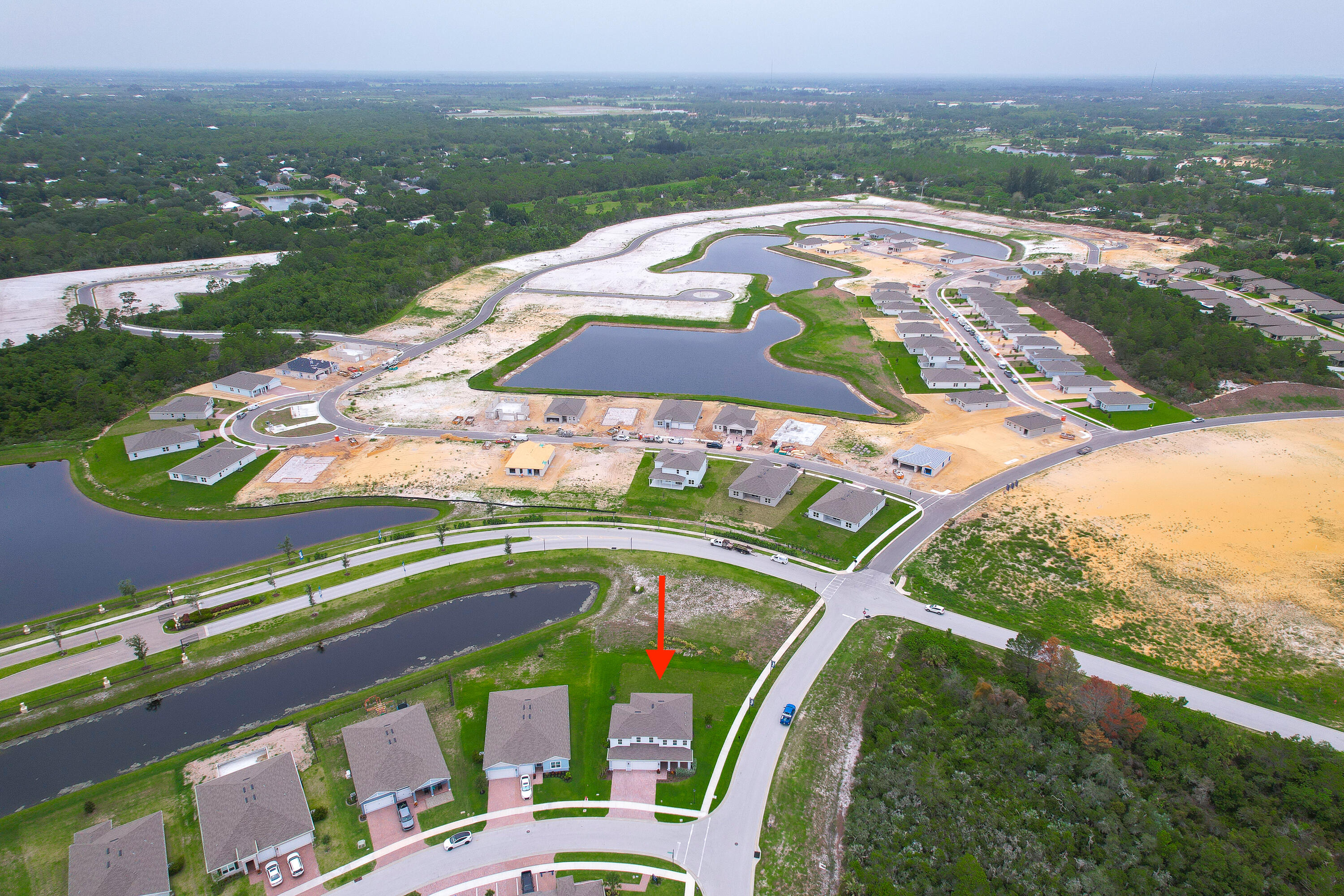 6555 Pomello Court Vero Beach, FL 32967 - Photo 33 of 35 an aerial view of a house