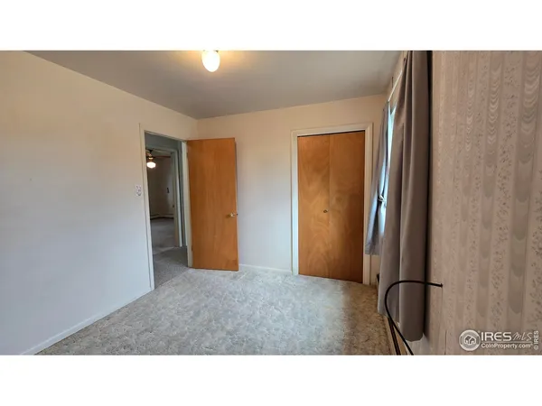 a open space with a window
