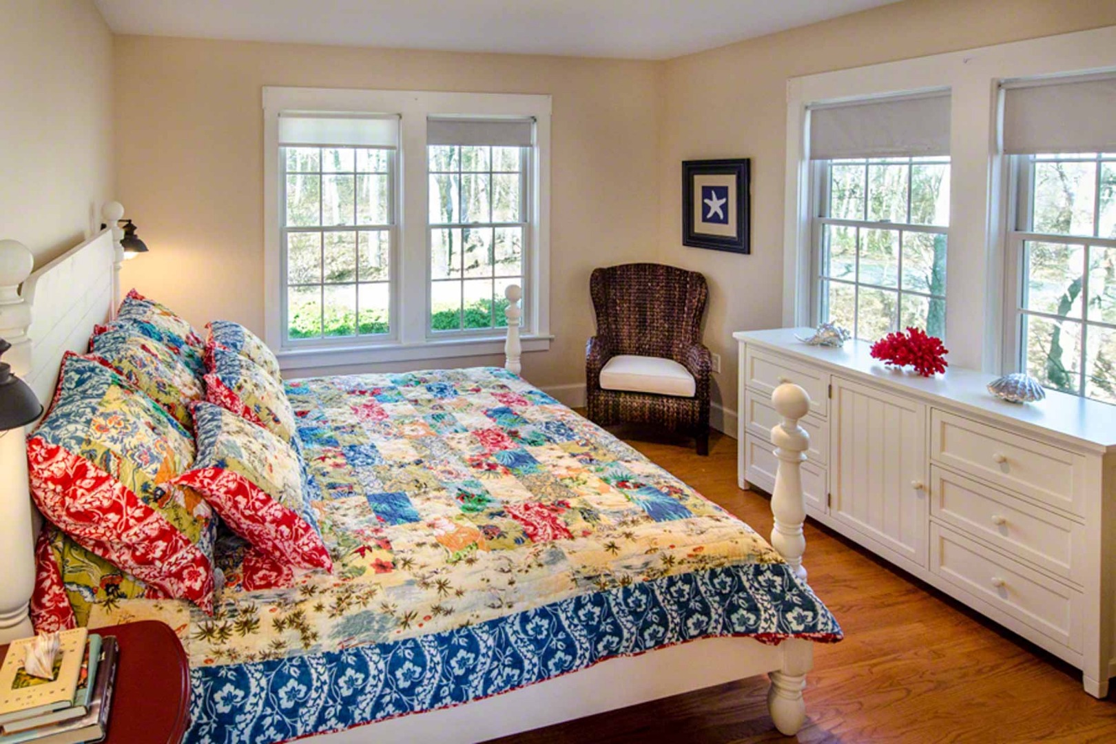 40 Dark Woods Road Edgartown, MA 02539 - Photo 17 of 20 a bedroom with a bed and a window