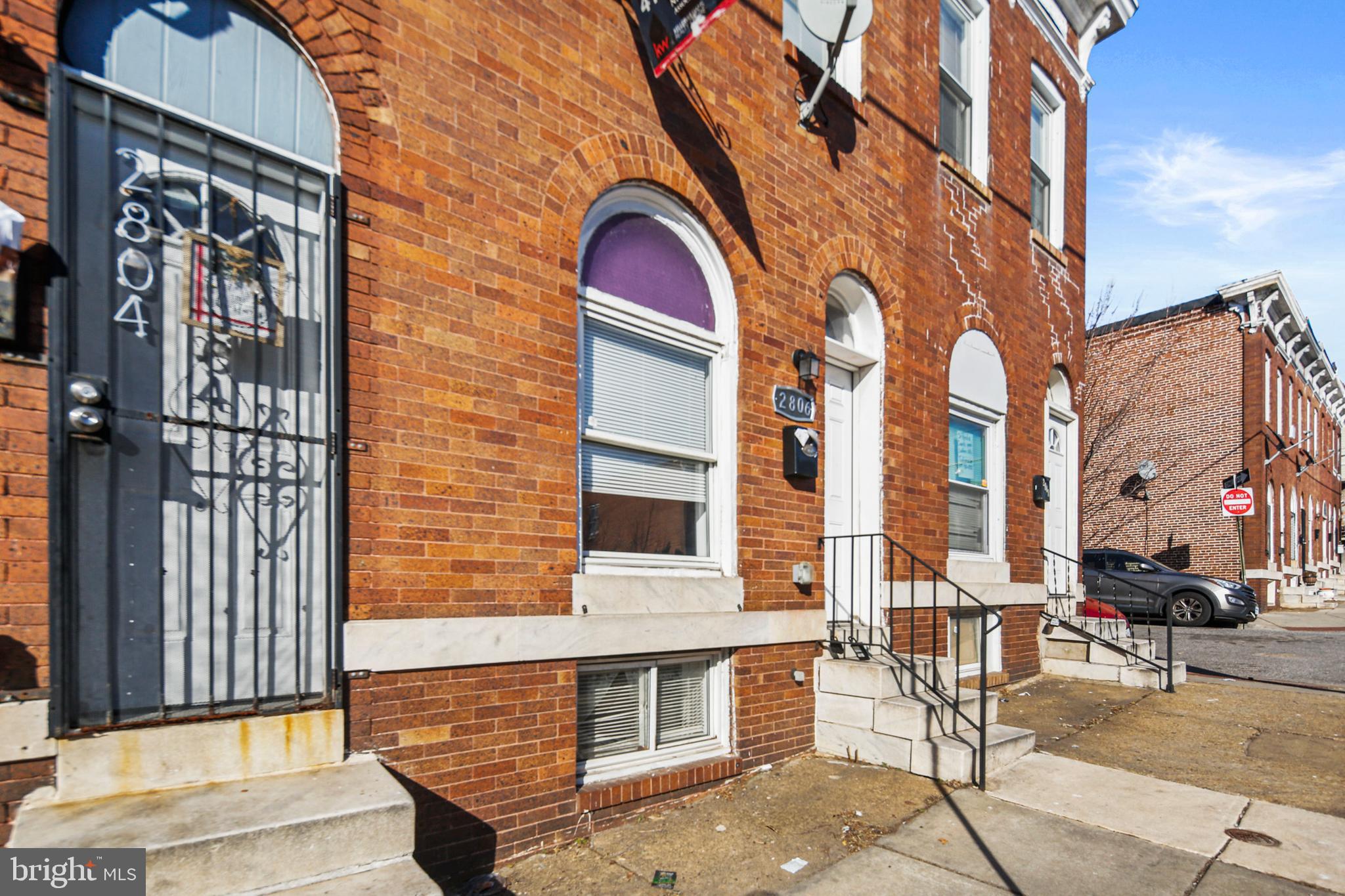 2806 Orleans Street Baltimore, MD 21224 - Photo 26 of 29 Front Exterior with Brick Front