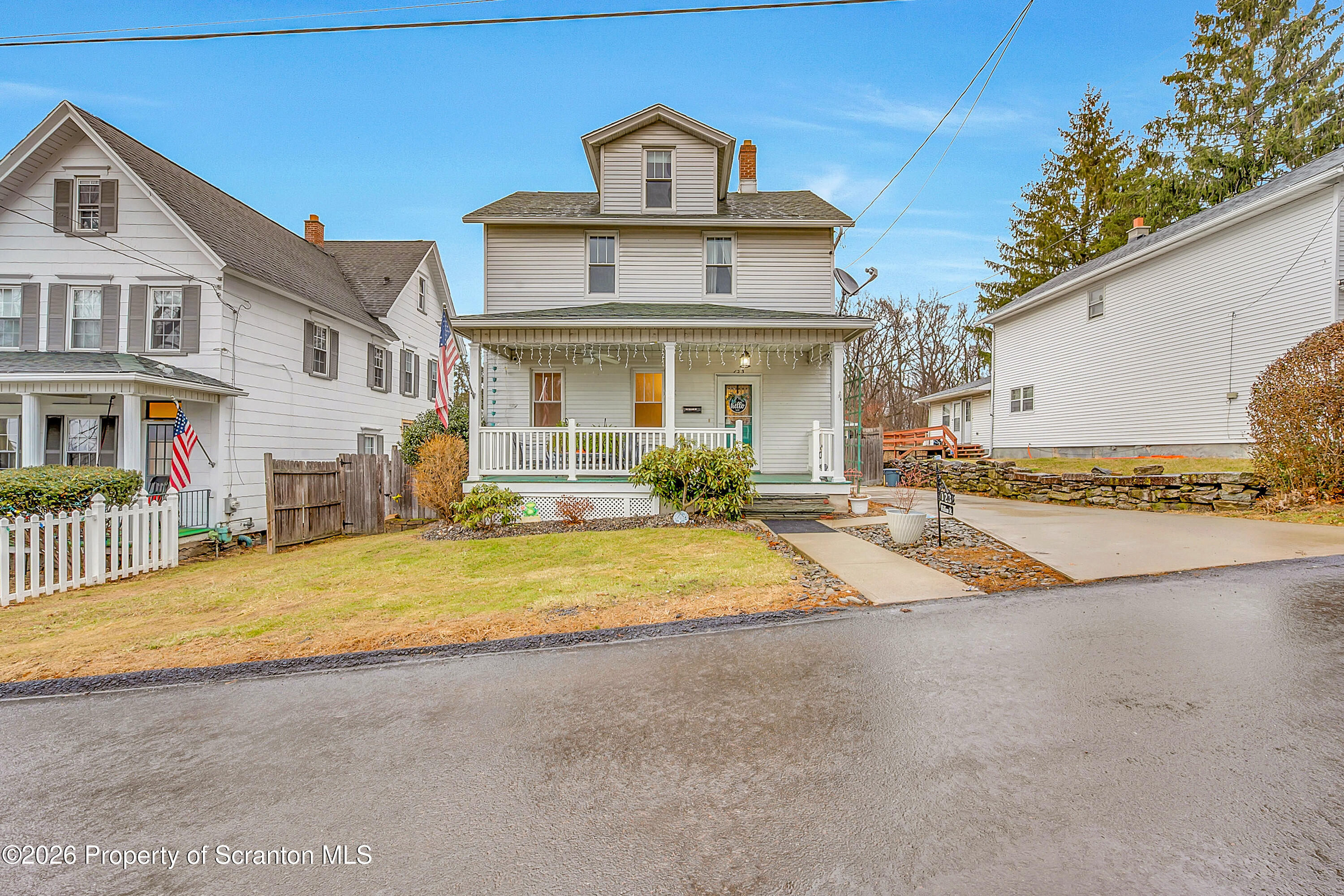 123 William Street Scranton, PA 18510 - Photo 22 of 22 a view of multiple house with a swimming pool