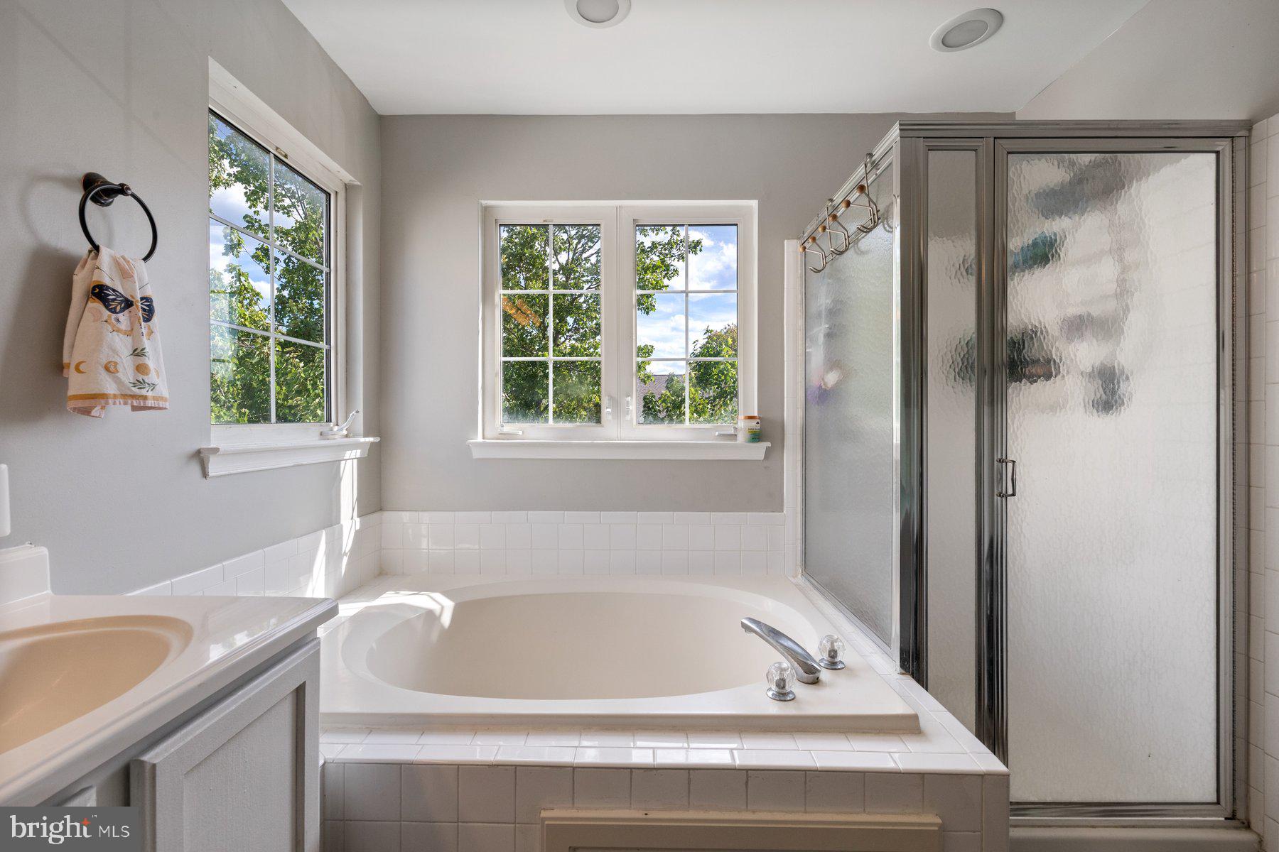 1700 Derrs Square West Frederick, MD 21701 - Photo 18 of 33 Primary bath w/ soaking tub & stand-up shower