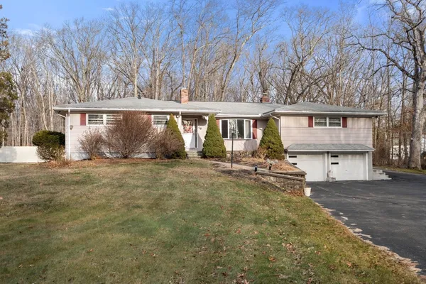 front view of house with deck