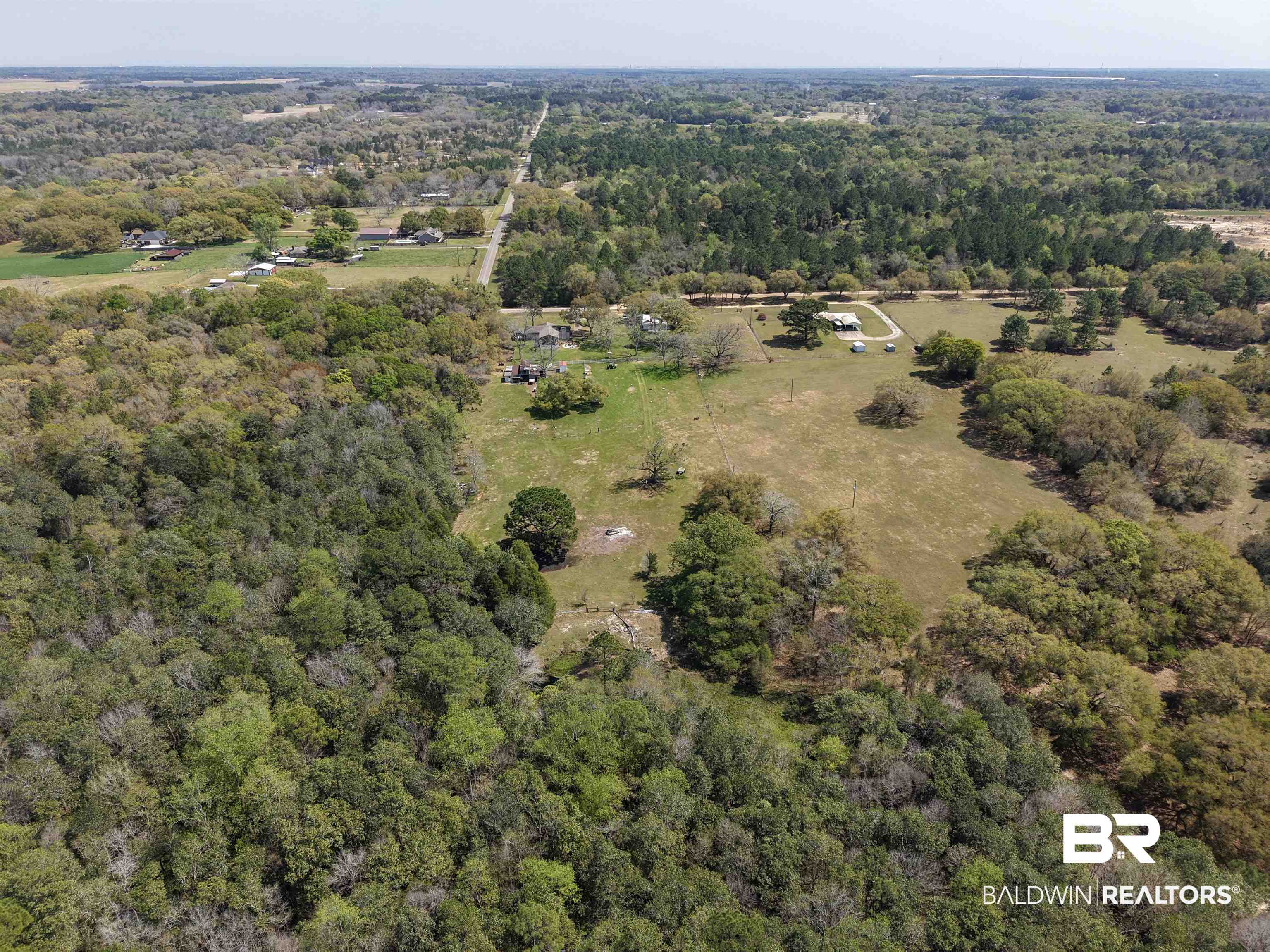 11100 Rhett McConnell Road Theodore, AL 36582 - Photo 33 of 47 Drone / aerial view of a forest