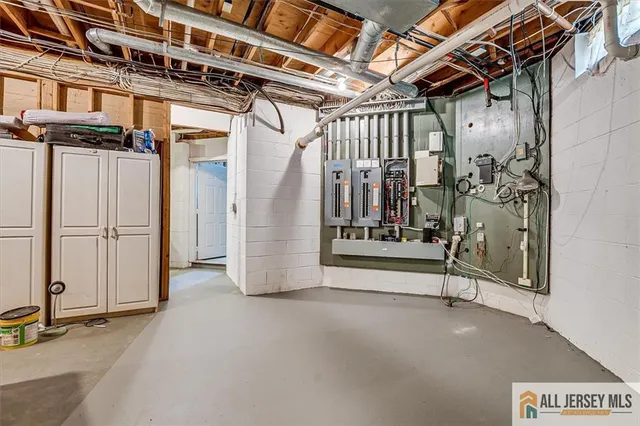 a view of a lake with houses in the back