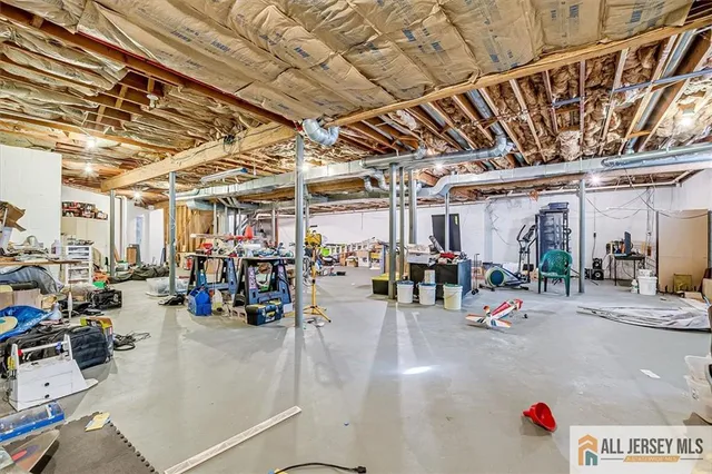 a swimming pool with some trees in the background