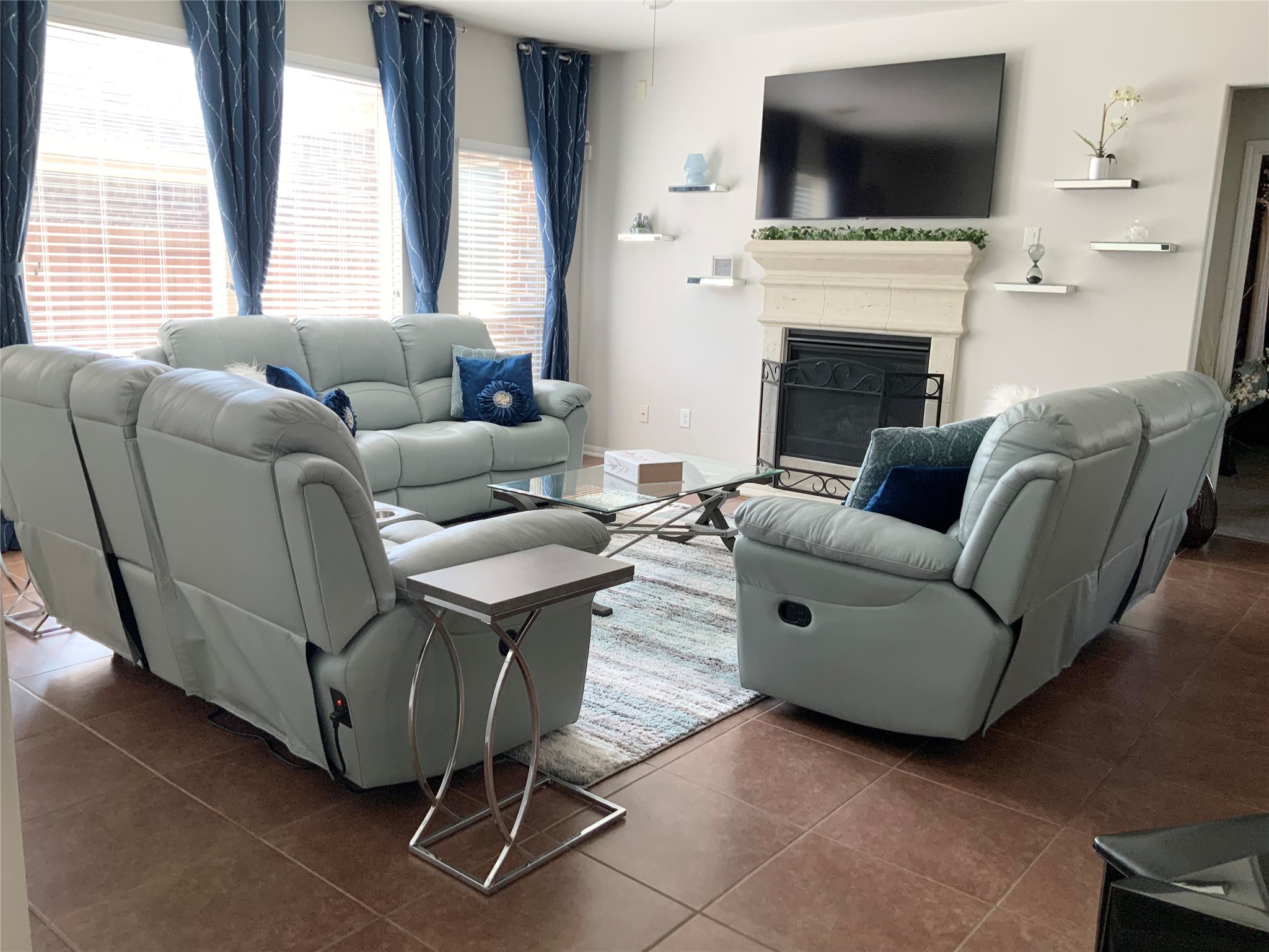 5446 Peppermint Lane Baytown, TX 77521 - Photo 6 of 49 Enjoy the fireplace in this Family. Room
