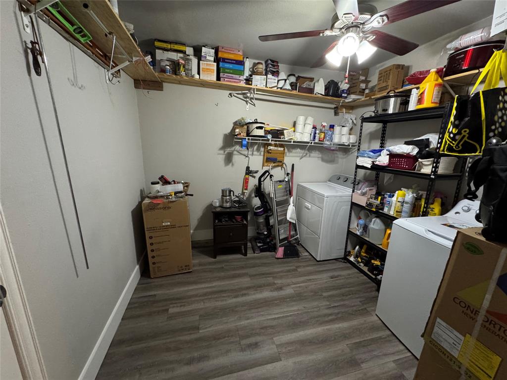 320 Pecan Street Wilmer, TX 75172 - Photo 8 of 25 Storage room with ceiling fan