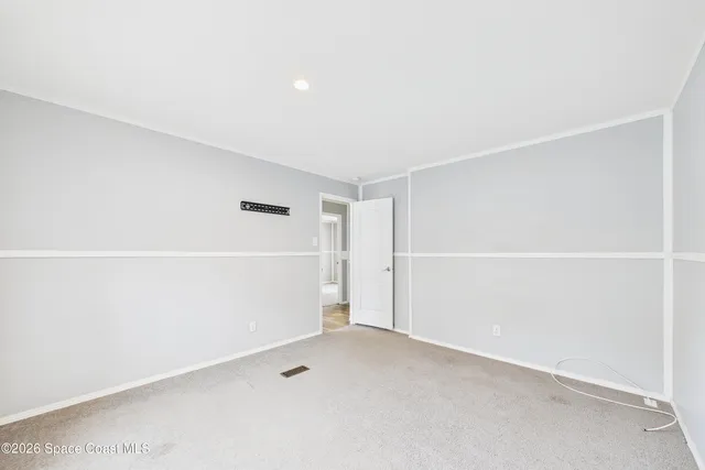 a view of an empty room