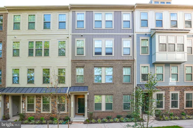 front view of a brick building