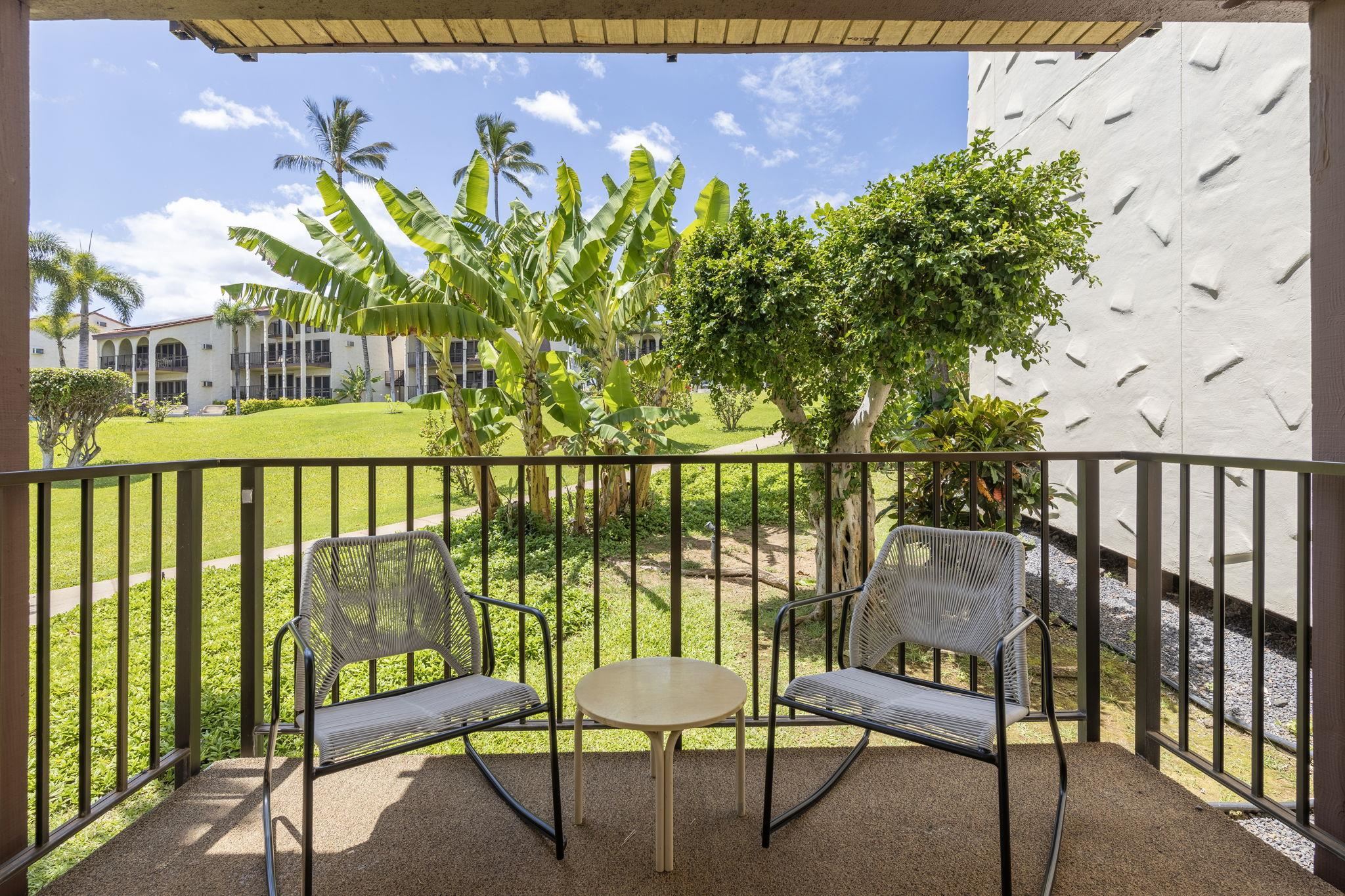 2881 South Kihei Road, Unit 59 Kihei, HI 96753 - Photo 17 of 37 a view of a chairs in a balcony
