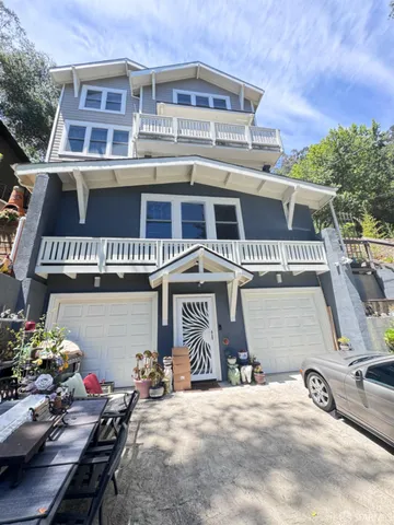 a front view of a building