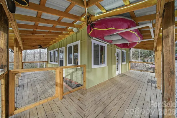 a view of a house with a balcony