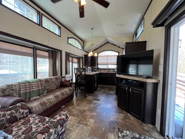 2795 East 28th Road Marseilles, IL 61341 - Photo 4 of 60 a living room with furniture and a flat screen tv