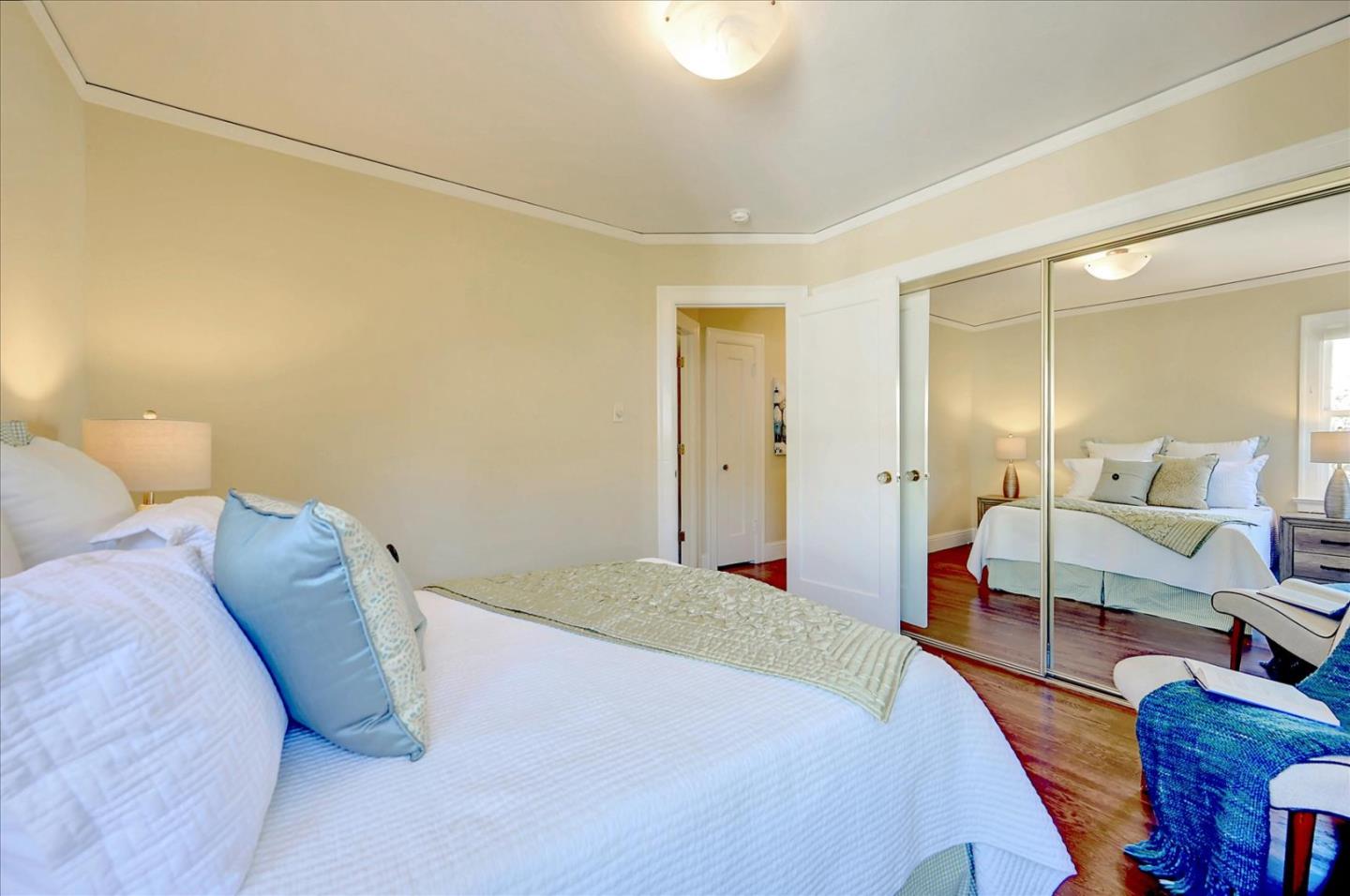 22 Engle Road San Mateo, CA 94402 - Photo 27 of 42 a bedroom with a bed and a couch