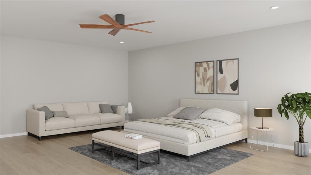 487 Lessie Circle Kennedale, TX 76060 - Photo 10 of 17 a bedroom with a bed and a couch