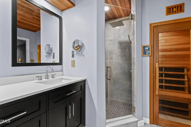 a living room with furniture and a couch