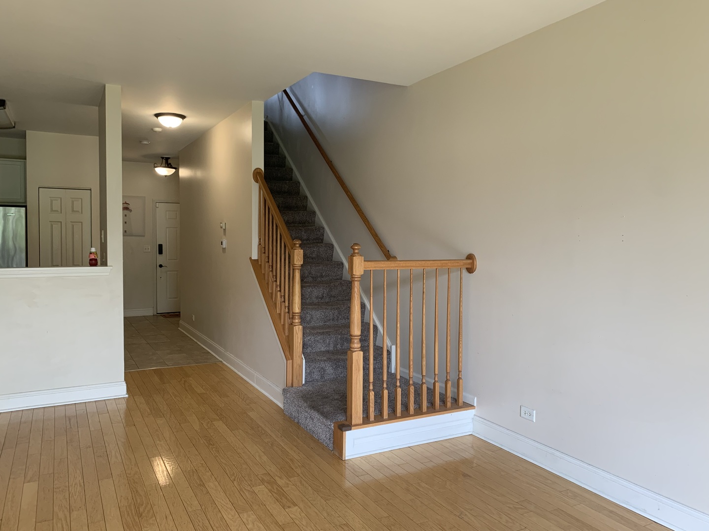 909 Genesee Drive Naperville, IL 60563 - Photo 9 of 26 a view of a hallway with entryway and wooden floor