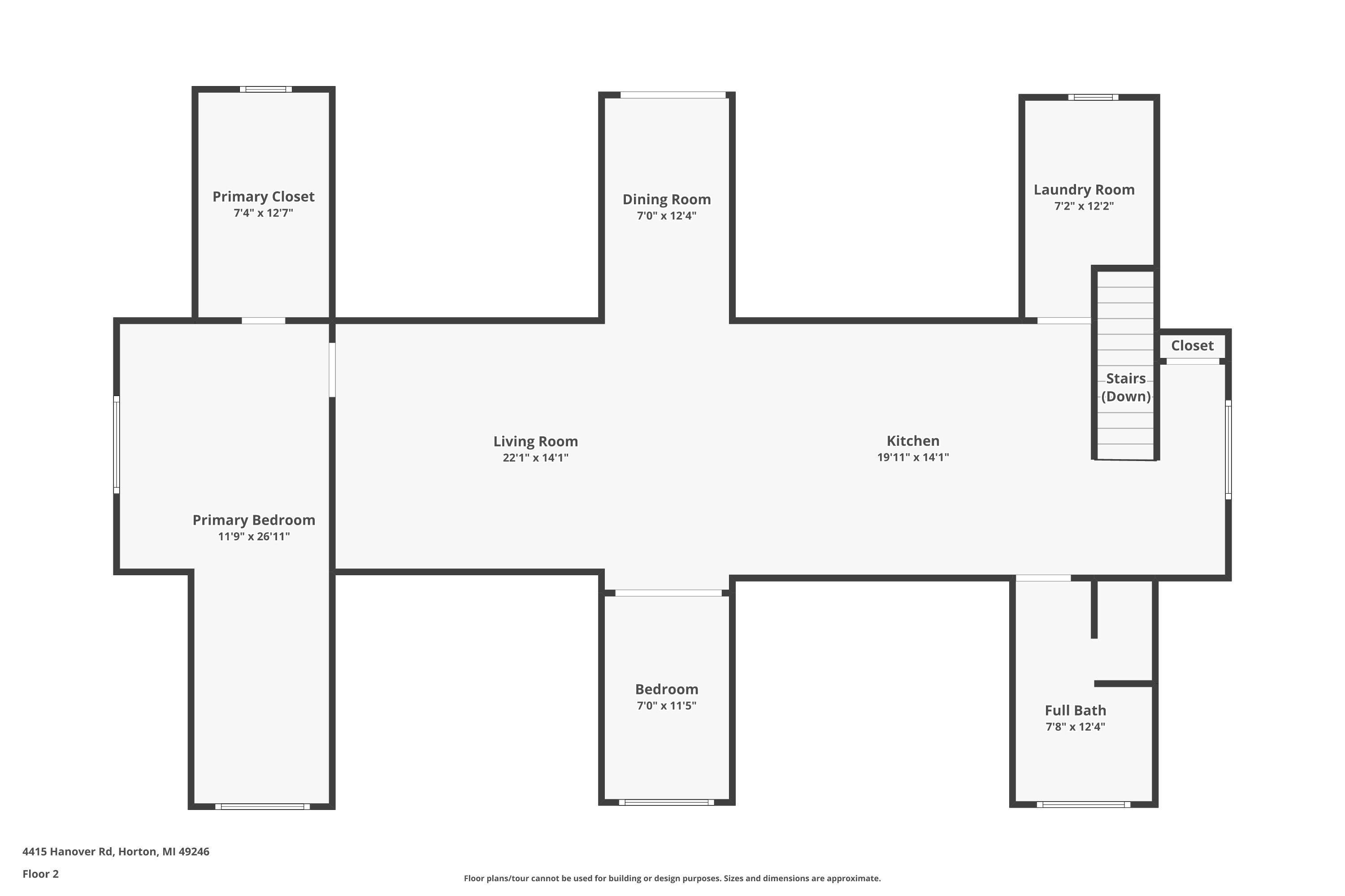4415 Hanover Road Horton, MI 49246 - Photo 43 of 44 Main Floor Plan