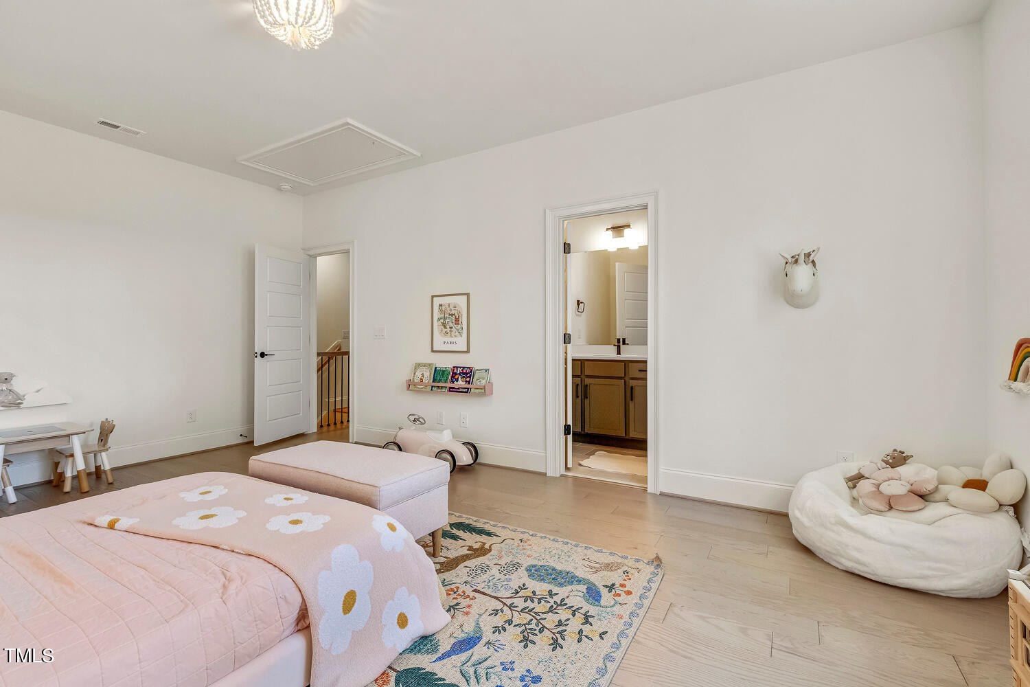 900 Harrison Ridge Road Wake Forest, NC 27587 - Photo 51 of 78 a bedroom with a bed and a couch