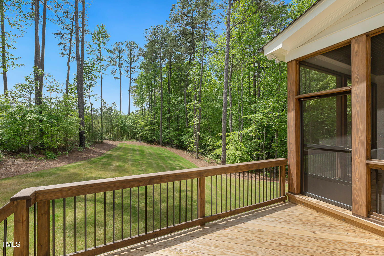 900 Harrison Ridge Road Wake Forest, NC 27587 - Photo 69 of 78 a view of a wooden deck