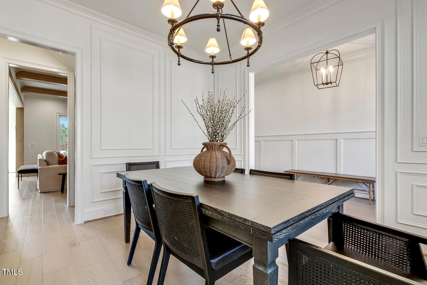 900 Harrison Ridge Road Wake Forest, NC 27587 - Photo 10 of 78 a view of a dining room with furniture and wooden floor