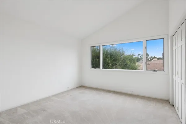 an empty room with window