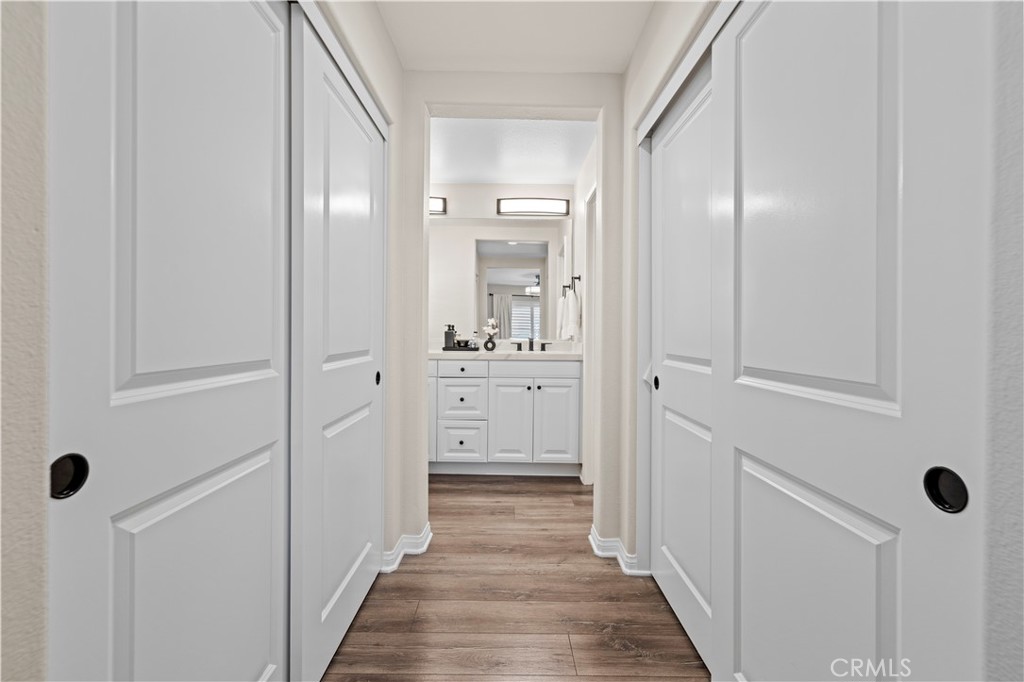 28454 Santa Rosa Lane Saugus, CA 91350 - Photo 23 of 36 a view of a bathroom from the hallway