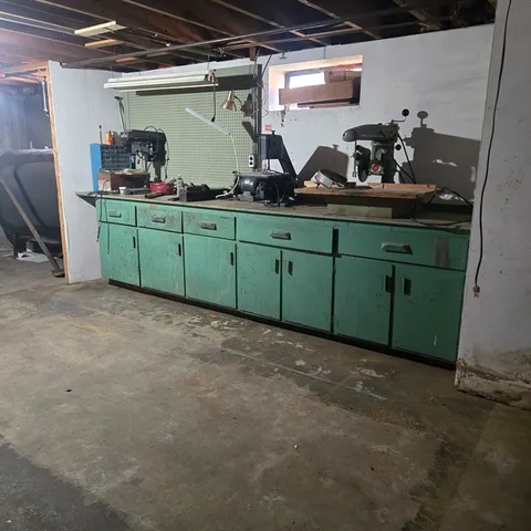 a room with lots of counter top space