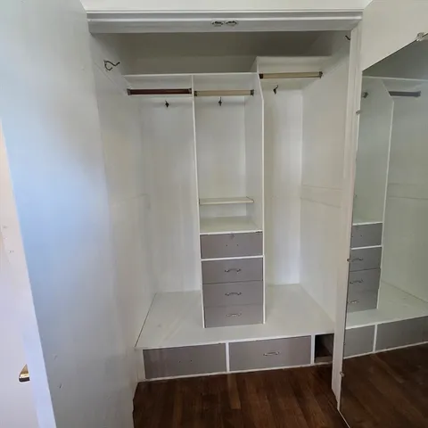 a view of walk in closet