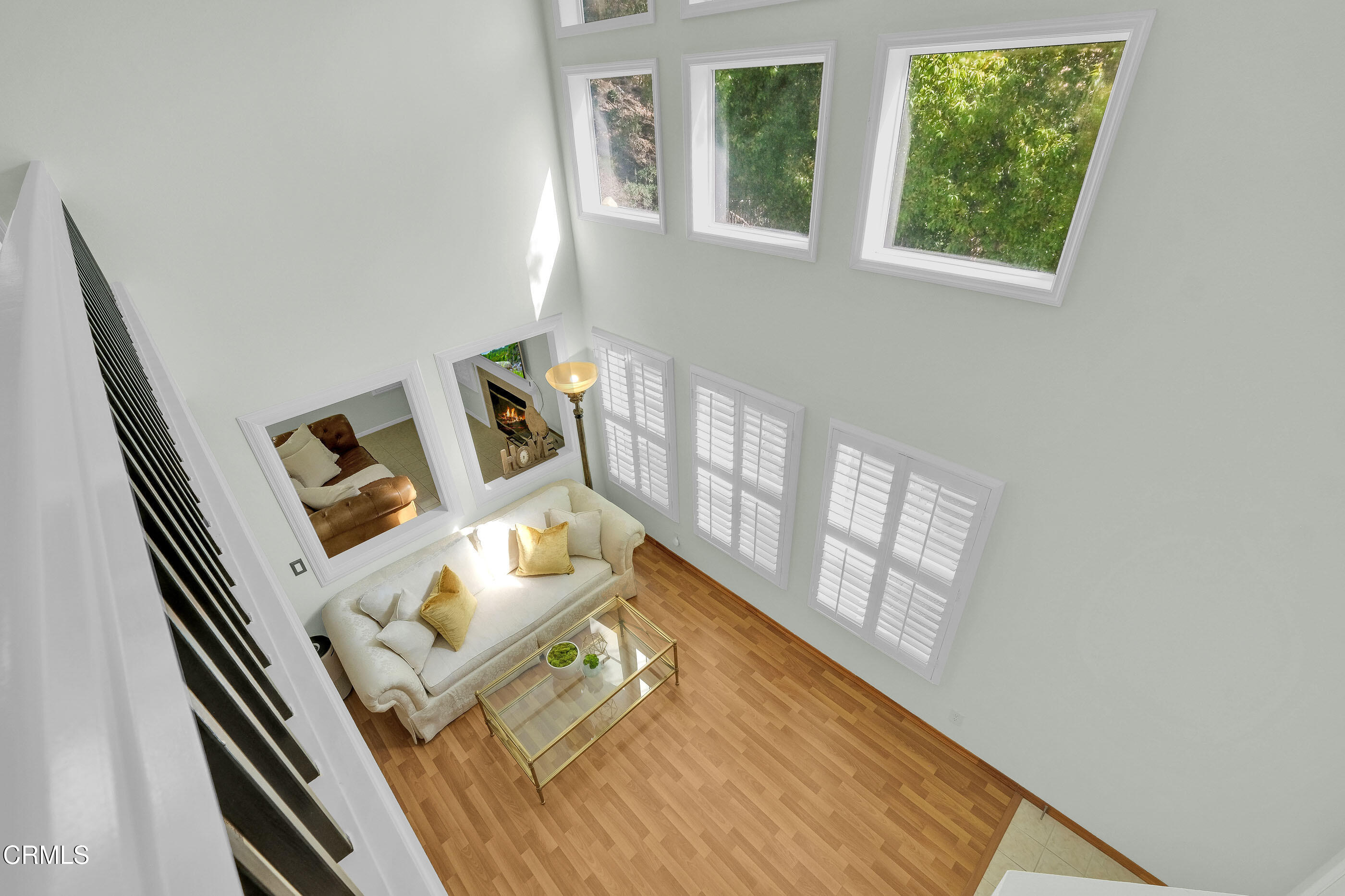 878 Calle La Primavera Glendale, CA 91208 - Photo 15 of 35 workspace with wooden floor and windows