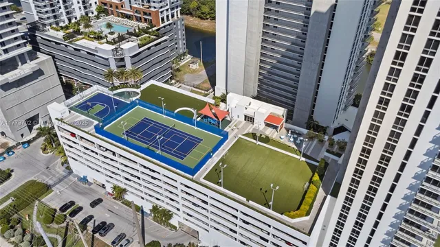 a view of a swimming pool and outdoor space