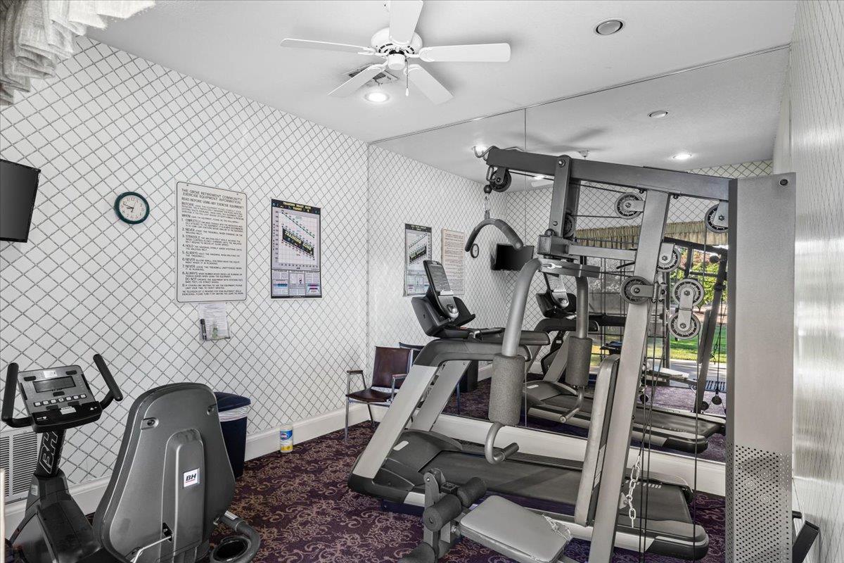 1500 Held Drive, Unit 100 Modesto, CA 95355 - Photo 51 of 59 a view of a room with gym equipment