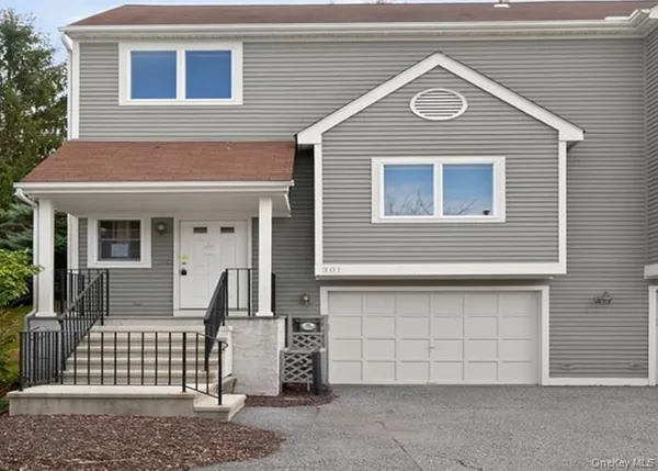 a front view of a house