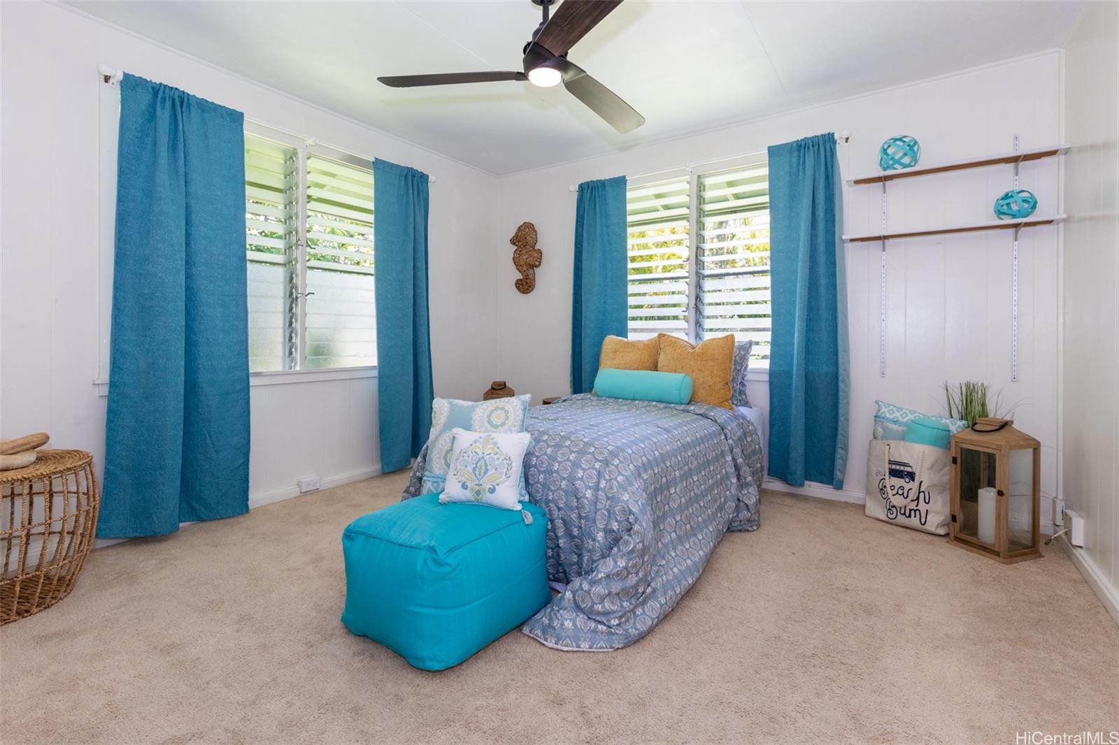 176 Kuulei Road Kailua, HI 96734 - Photo 13 of 25 Bedroom # 4 located at the back of the home looking out to the backyard.