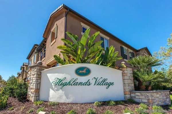 a view of a sign in a yard