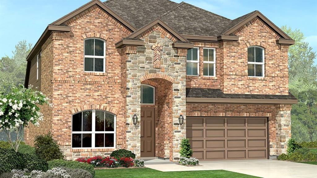 729 Soaring Hawk Drive Aledo, TX 76008 - Photo 35 of 38 a front view of a house with garden