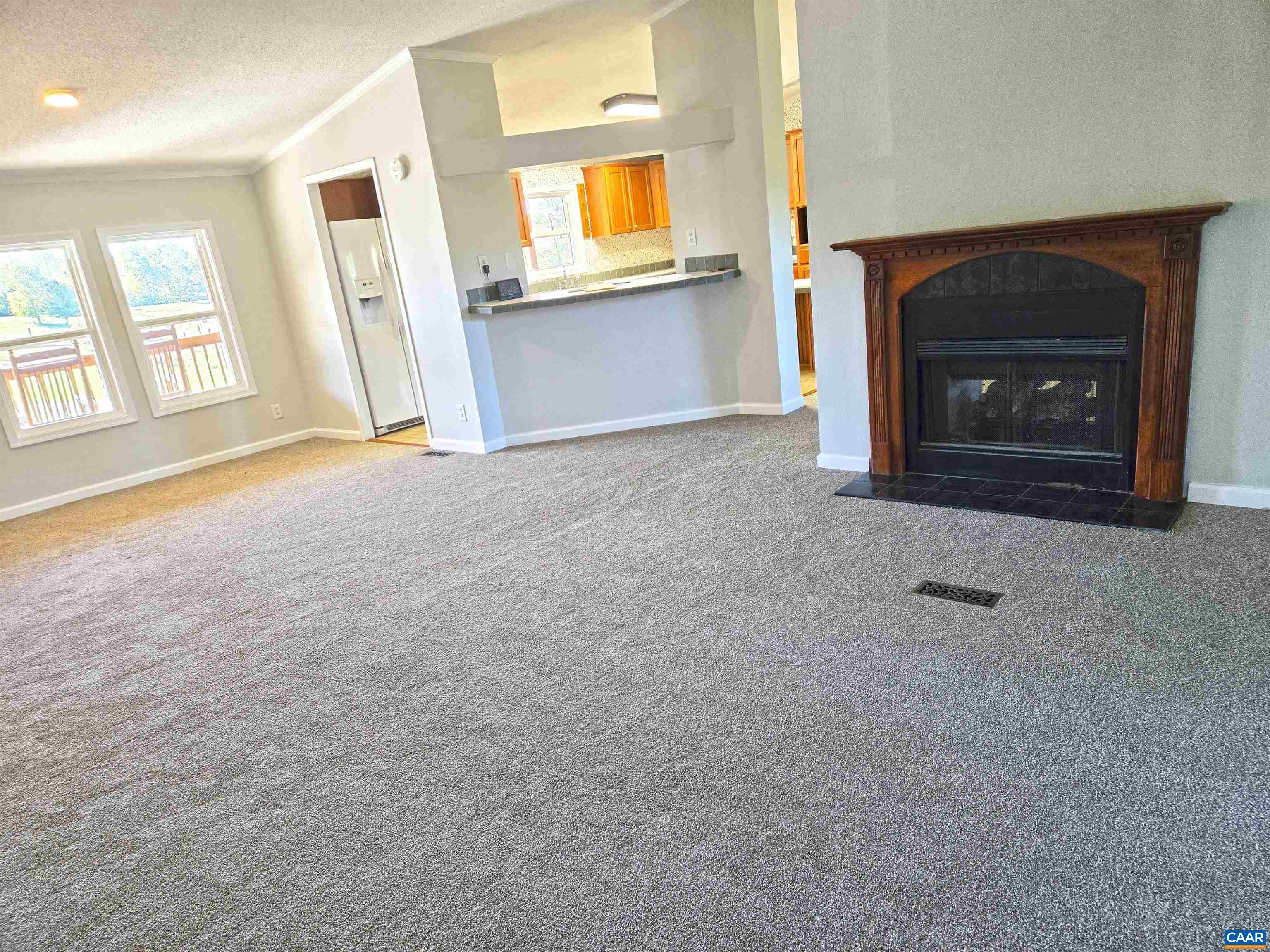 3691 Meherrin Road Meherrin, VA 23954 - Photo 8 of 75 a view of empty room with a fireplace