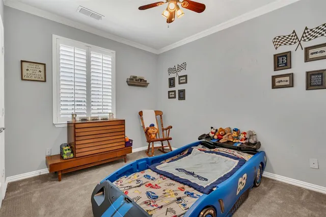 a room with furniture and a window