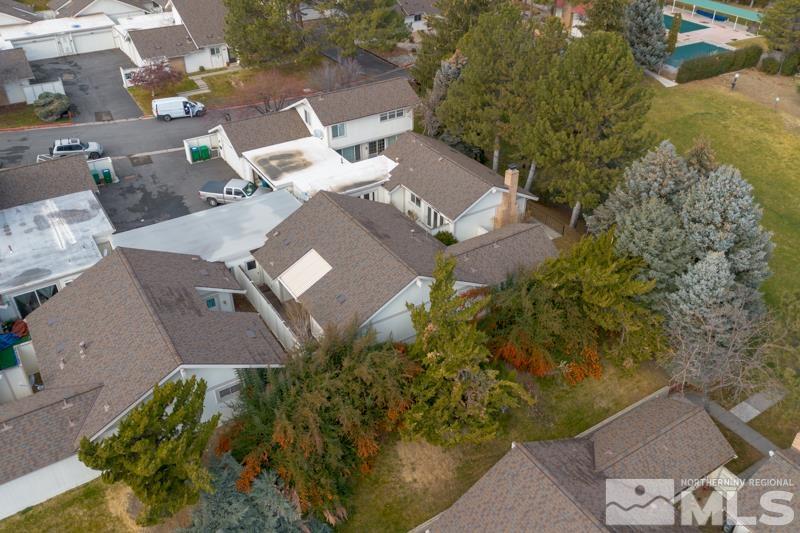 1236 Laredo Court Reno, NV 89503 - Photo 27 of 29 an aerial view of a house with a yard and lake view