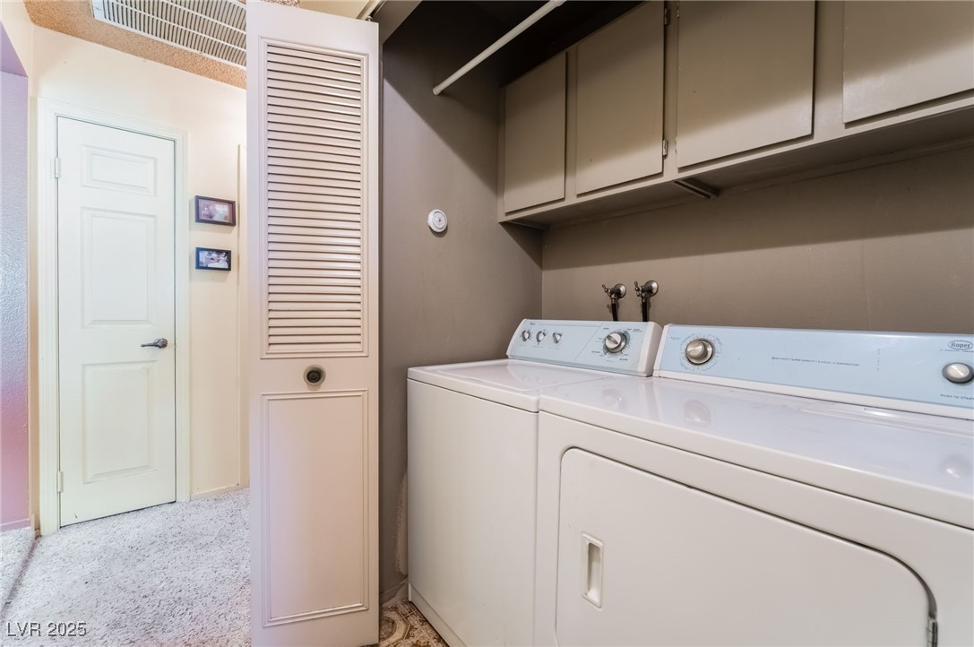 6513 Deadwood Road Las Vegas, NV 89108 - Photo 29 of 34 Washroom with separate washer and dryer and cabinet space