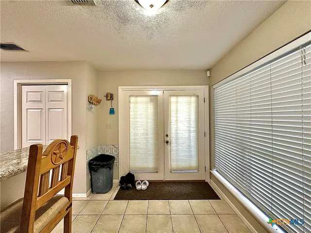 a view of a livingroom with a window