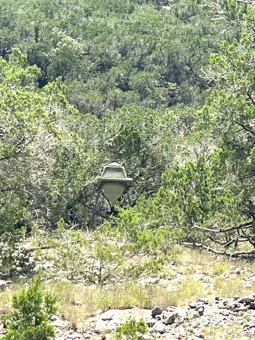 a view of a mountain range with trees in the background