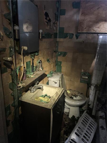 134 Rinne Street Pittsburgh, PA 15210 - Photo 18 of 23 a bathroom with a sink toilet and a mirror