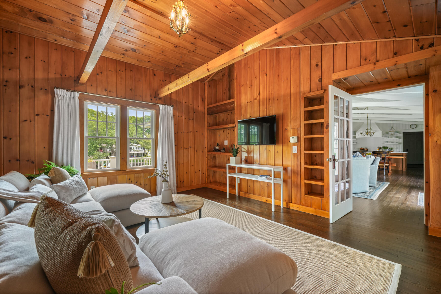 112 Wading Place Road Mashpee, MA 02649 - Photo 20 of 58 a living room with furniture windows and wooden floor