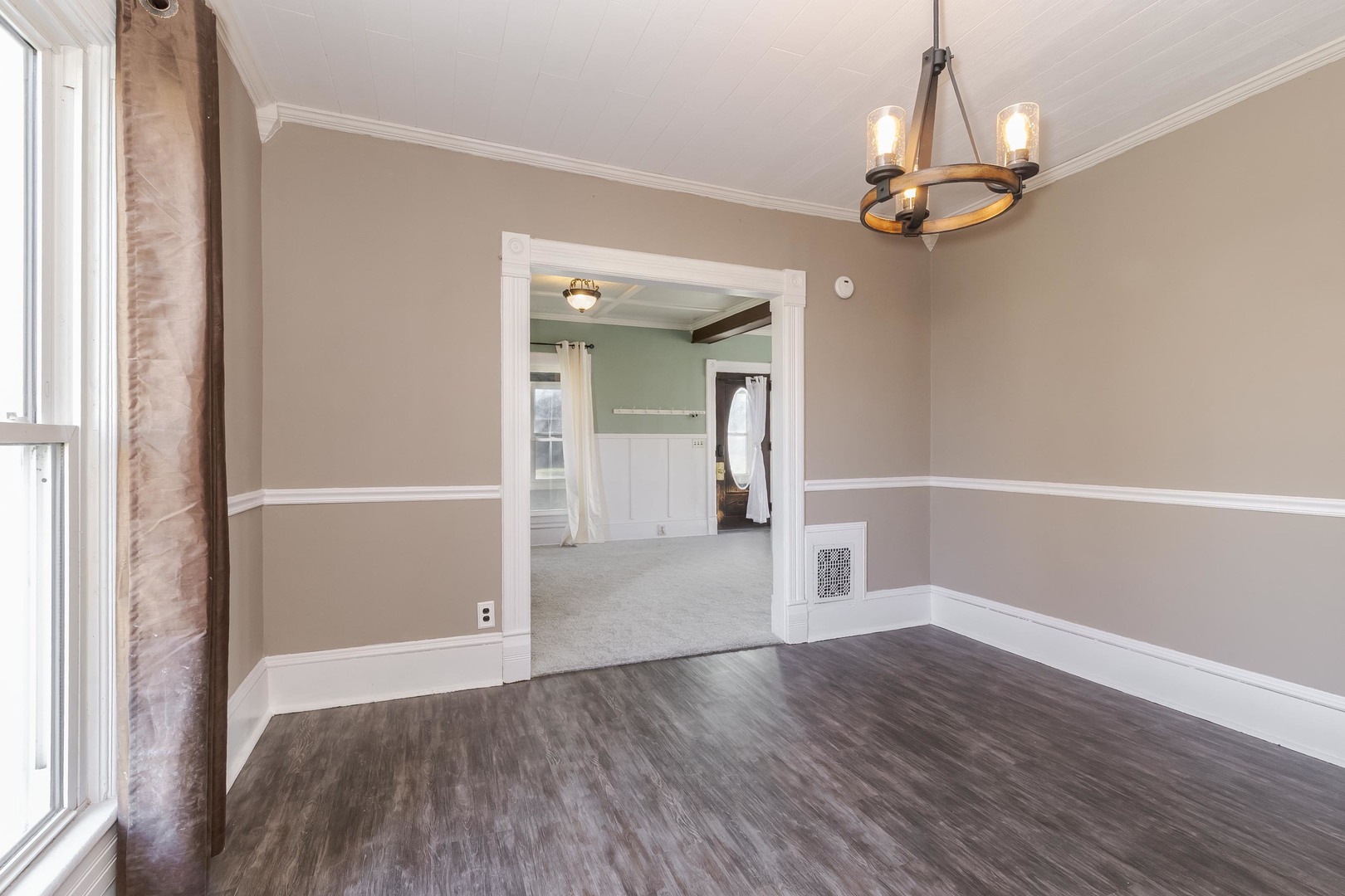 26 Lafayette Street Saunemin, IL 61769 - Photo 18 of 38 a view of empty room with wooden floor