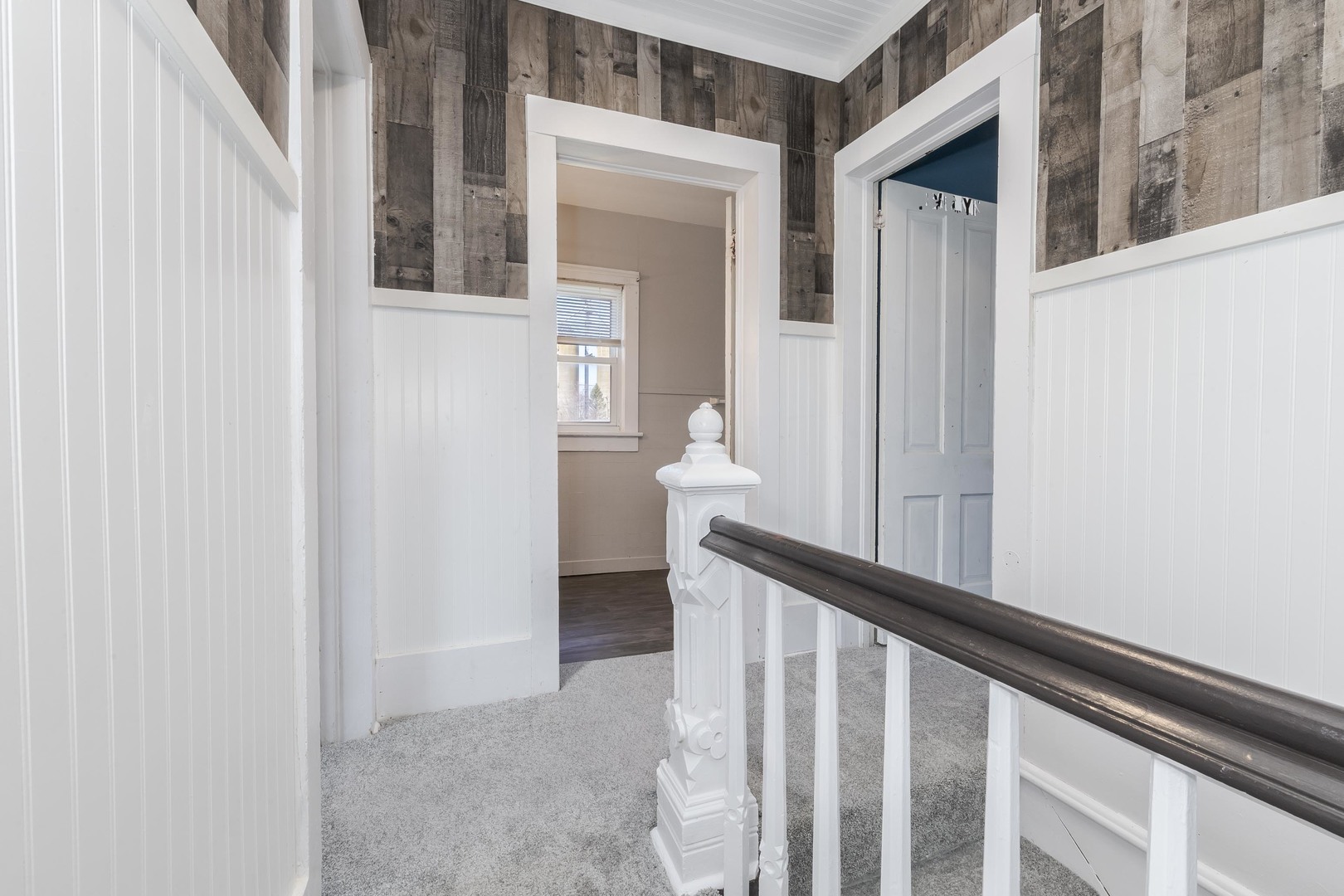 26 Lafayette Street Saunemin, IL 61769 - Photo 30 of 38 a view of a hallway with a white walls and stairs