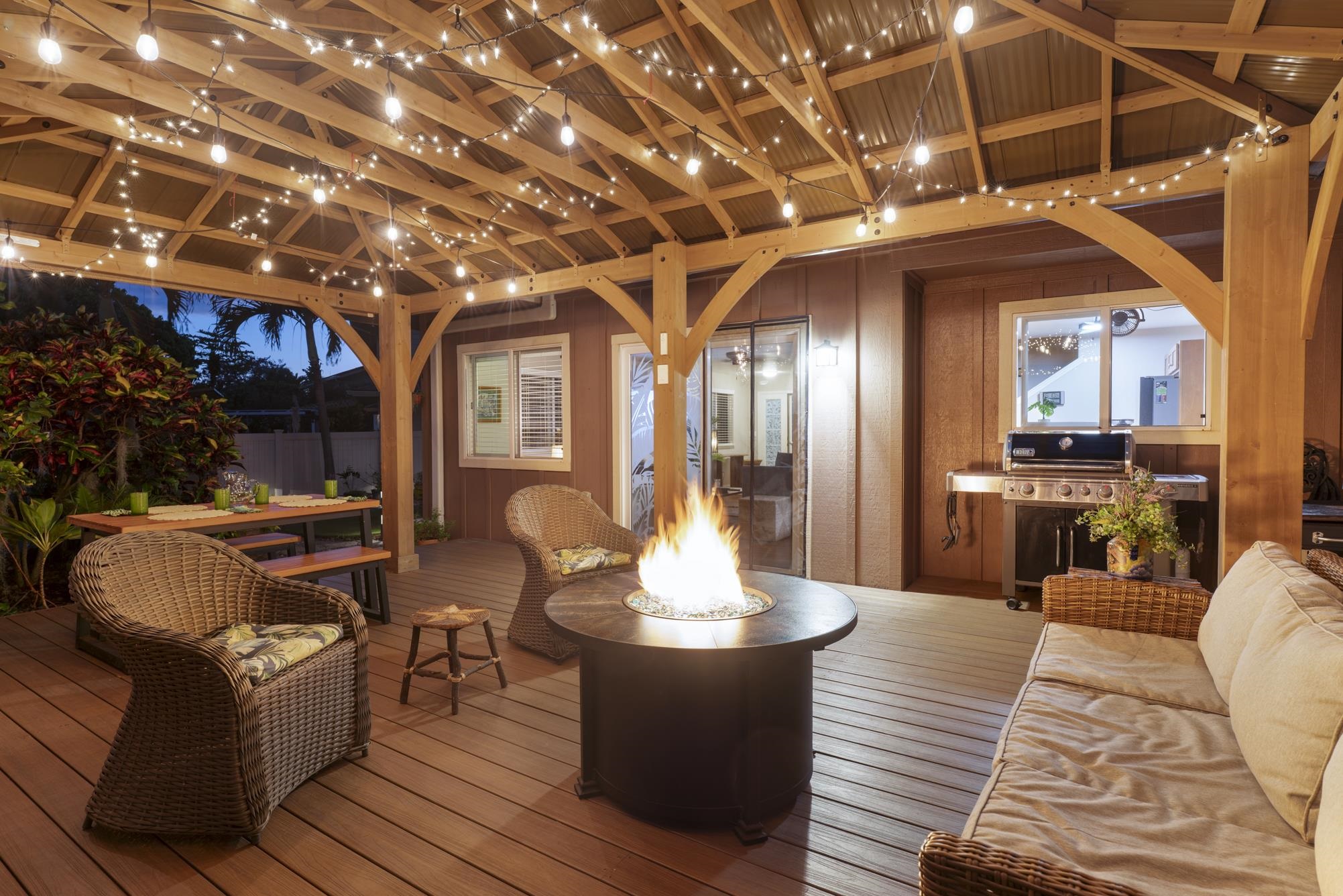 223 Lau Oliwa Loop, Unit 38 Wailuku, HI 96793 - Photo 15 of 50 a view of a livingroom with furniture and a fireplace