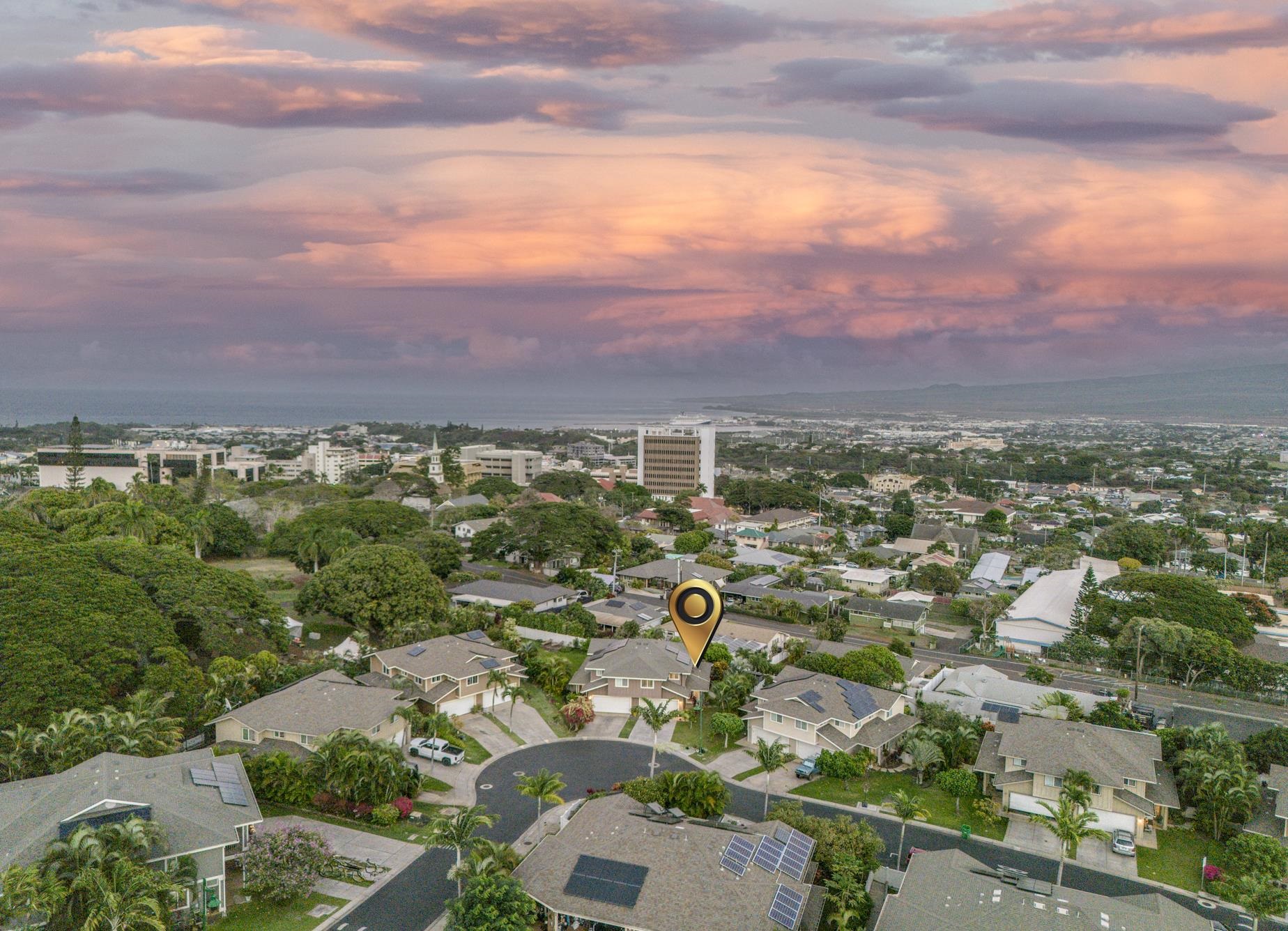 223 Lau Oliwa Loop, Unit 38 Wailuku, HI 96793 - Photo 45 of 50 an aerial view of residential houses with outdoor space