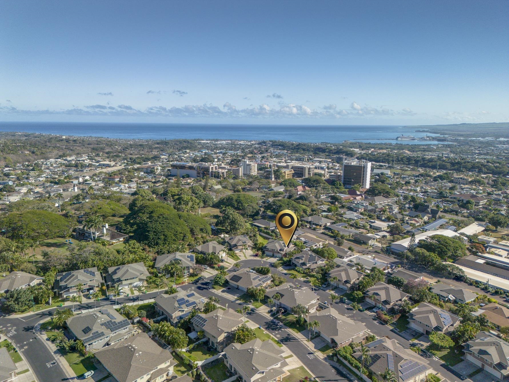 223 Lau Oliwa Loop, Unit 38 Wailuku, HI 96793 - Photo 49 of 50 an aerial view of a city